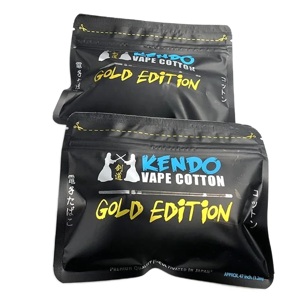 Kendo Cotton Blue Edition para DIY Bacon RDA tanque alambre calefactor algodón