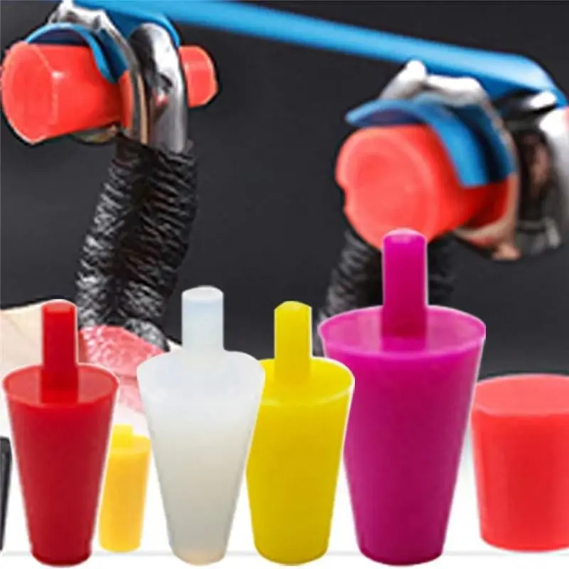 A11E-Water Table Plug Plant Pot Drain 60 Pack Silicone Rubber Hole Plugs Portable AC 6 Sizes Lab Solid Tapered Drainage