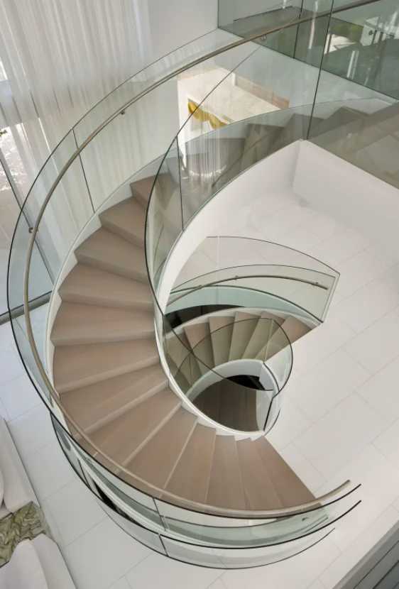 Personalizzazione scale curve interne gradini Mable set di scale con parti della ringhiera