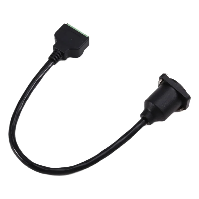 

SQPP-D Type RJ45 8P8C Female Panel Mount To Solderless Terminal Block Cable RJ45 Ethernet To Spring Terminal Cable