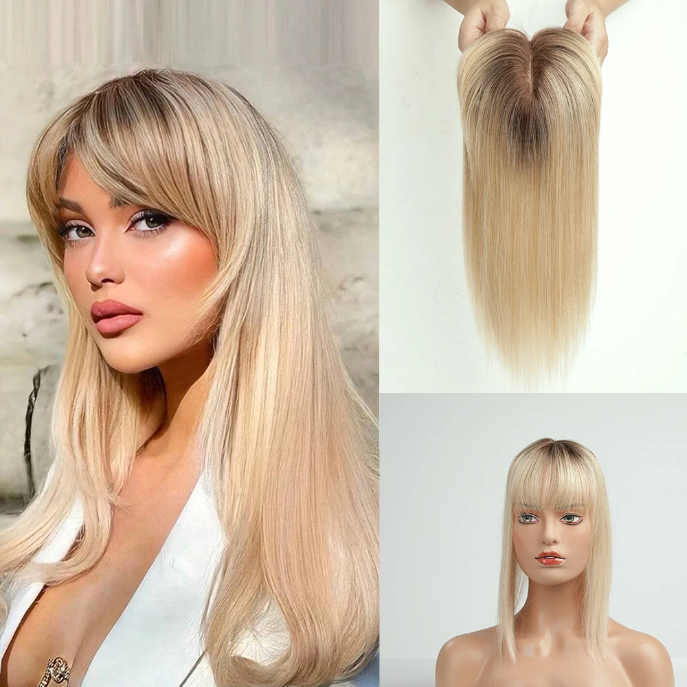 شعر ريمي من الشعر البشري مع الاندلاقات للنساء ، مقطع باللون الأشقر ، شعر أومبير ، وصلات الشعر ، 10 في ، 14 في