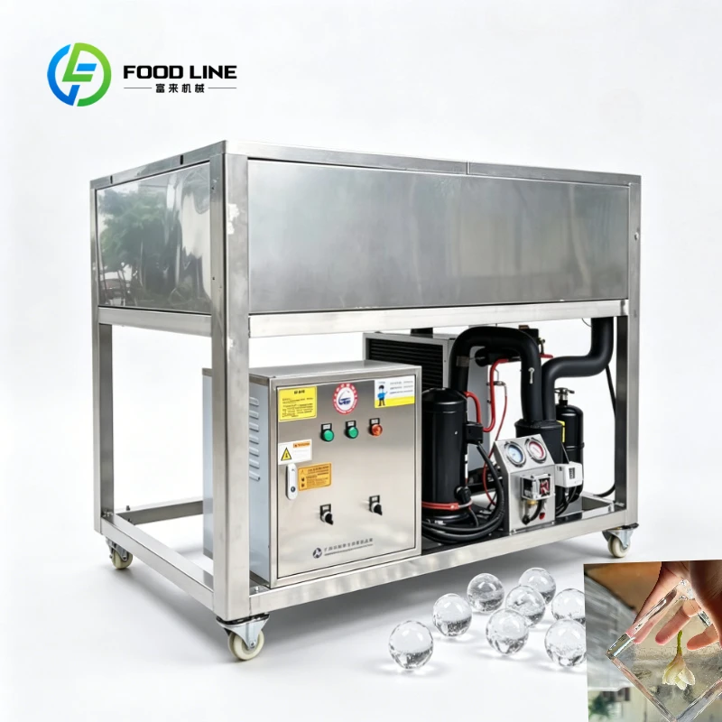 Customized High Clarity Block Ice Machine, Commercial Clear Ice Sphere Maker for Cocktail Bar & Fine Dining Restaurant