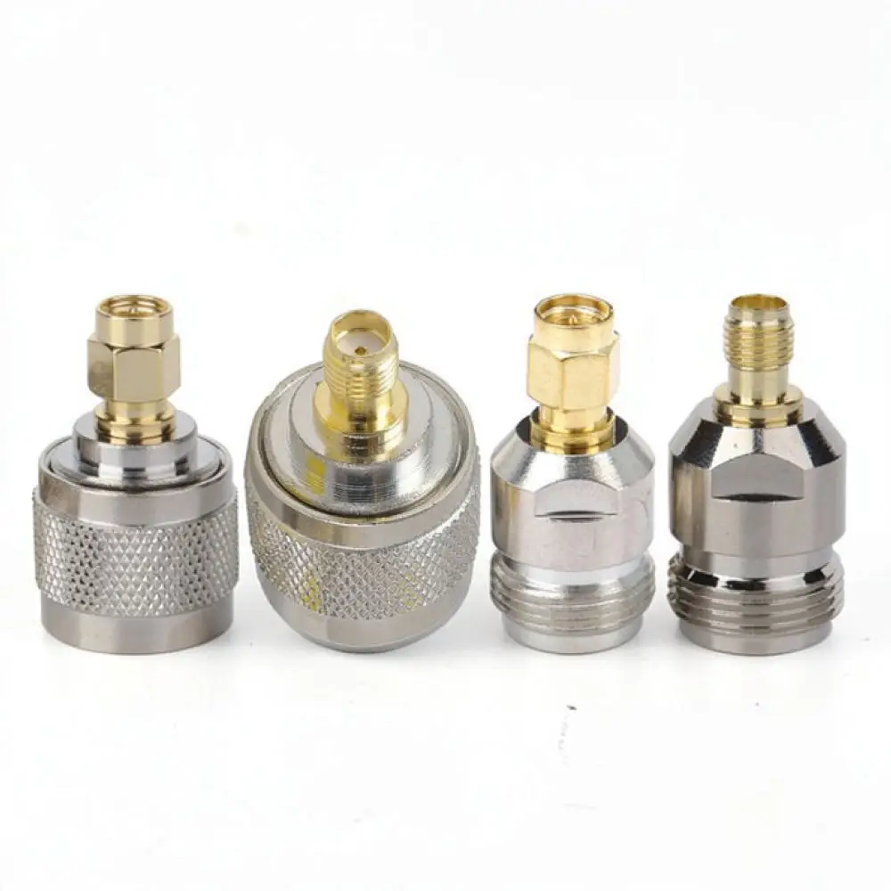 High Precision N Type To SMA Adapter RF Coaxial Connector Nickel Gold Plated Signal Converter For Wireless Equipment