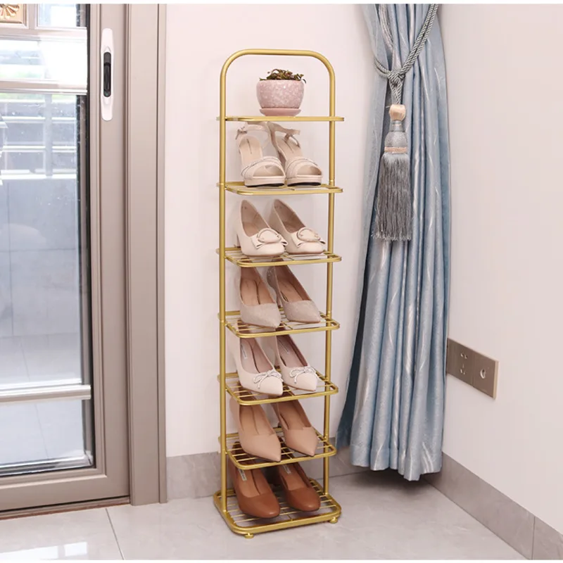 

Storage Shoe Luxurious Simple Shoe Rack Multilayer Structure Stable Load-bearing Storage Cabinets Arc Frame Vertical Shoe Rack