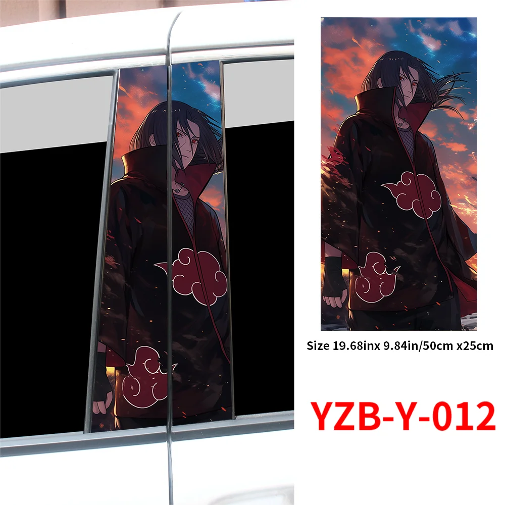 Itachi Uchiha Car Stickers Funny Auto B Pillar Waterproof Decoration DIY Cover Car Doors Pillar Sunscreen Decals Accessories