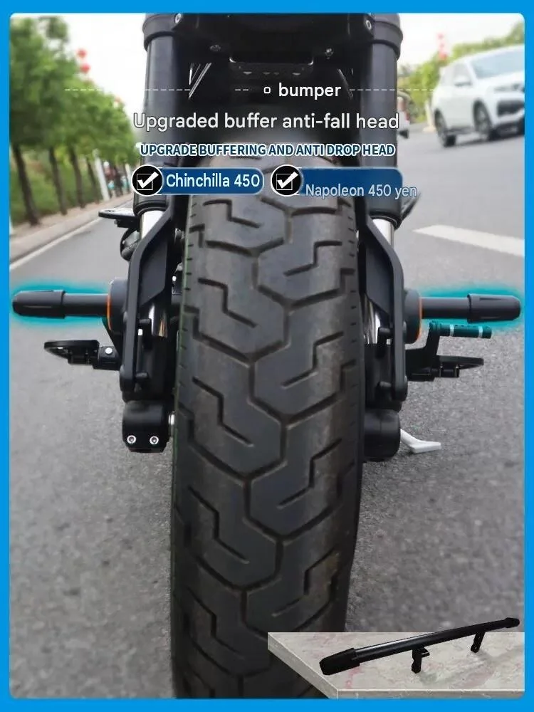 For Benda Chinchilla 450/500 Napoleon 450 Thickened Bumper with Anti-Drop Ball Mounting Positions Protection Accessory