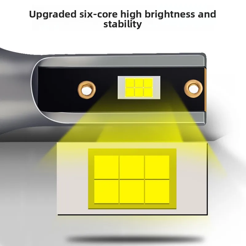 Car Super Bright Led Headlight Golden Light Front Fog Light H11 Modified H3H8 Anti-fog Lime White Light Three Colors