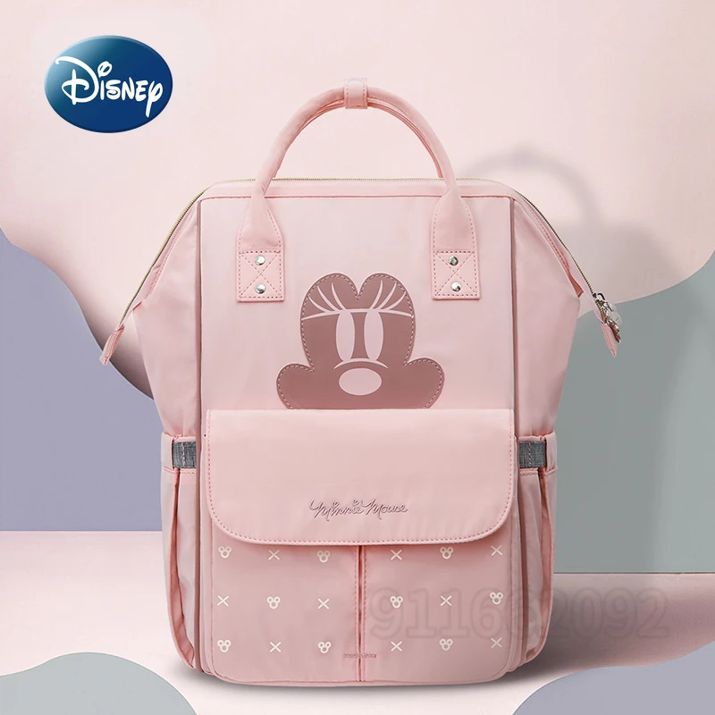 Disney Mickey\'s New Diaper Bag Backpack Luxury Brand Baby Diaper Bag Backpack Cartoon Cute Baby Bag Fashion Women\'s Backpack