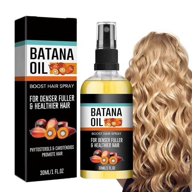 Batana-Spray Épaississant pour la Croissance des Cheveux, Huile de Batana, Hydratant, Renforce les Cheveux, Prévient la Perte, 30ml