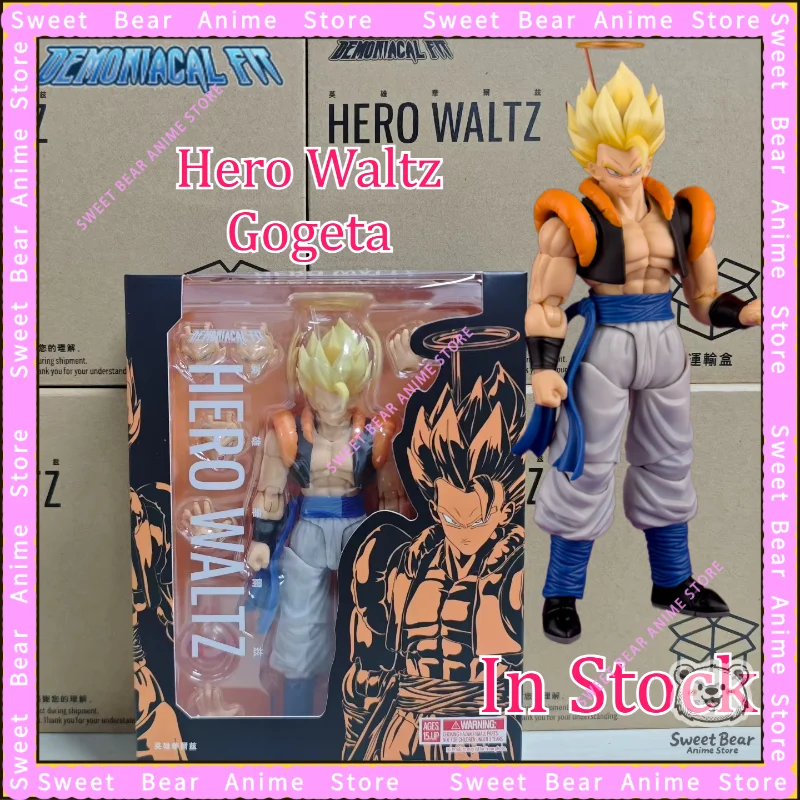 

Demoniacal Fit Gogeta Hero Waltz Dragon Ball Super Saiyan 1/12 SHF Фигурка Аниме Модель Модная игрушка Настольная кукла