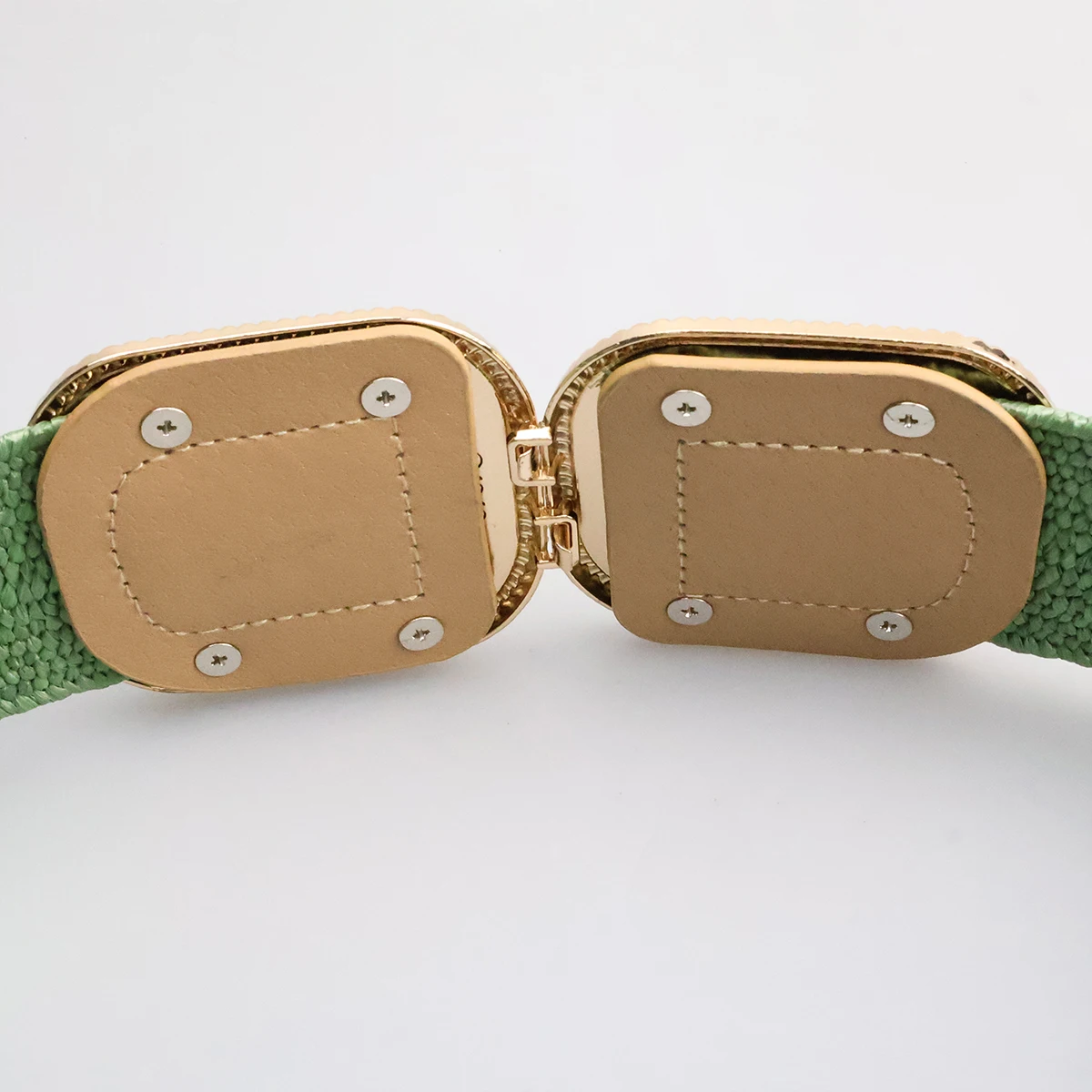 5cm Fashion Elastic Women\'s Belt PP Grass Woven Solid Color Elastic Belt for Women