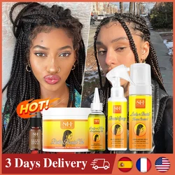 Hot 24 Hour Hold Braid Gel Frizz Control Fixative Oil Cornrow Mousse For Black Women Natural Locks And Twist Hair Styling Wax