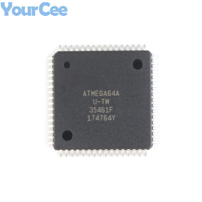 ATMEGA64 ATMEGA64A ATMEGA64A-AU TQFP-64 Chip 8-bit Microcontroller 64K Flash Memory IC