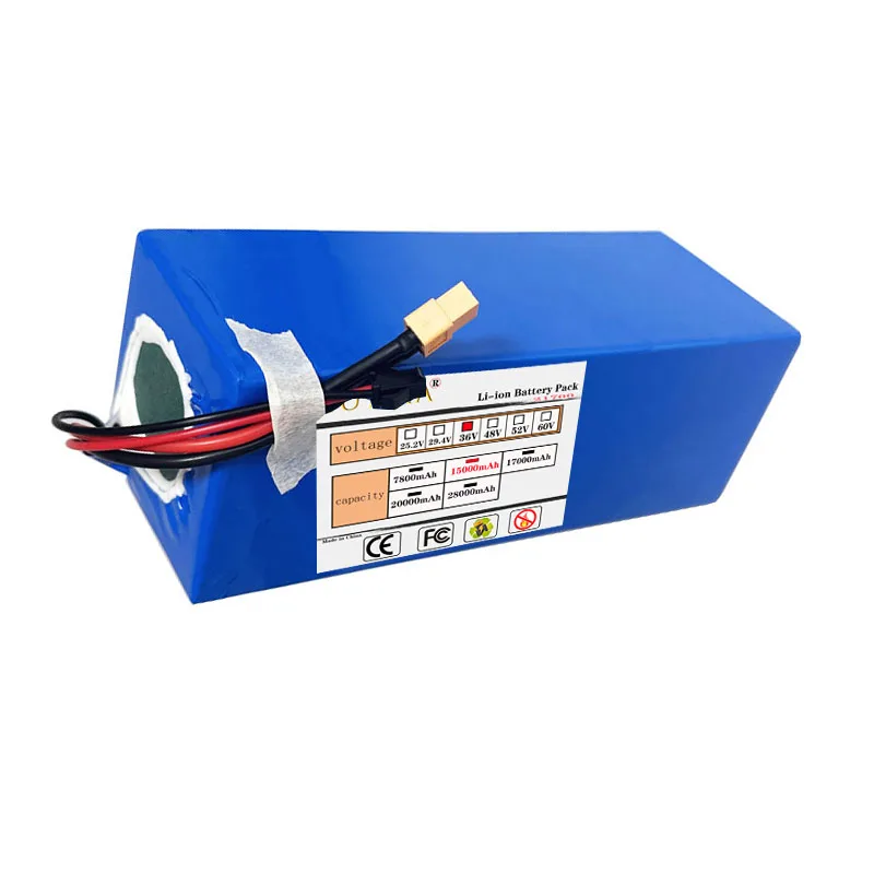 New 21700 10S3P Lithium Ion Battery 36V 15Ah 800W Power Tool Battery Outdoor Backup Battery with 30A BMS, 42V 2A Charger