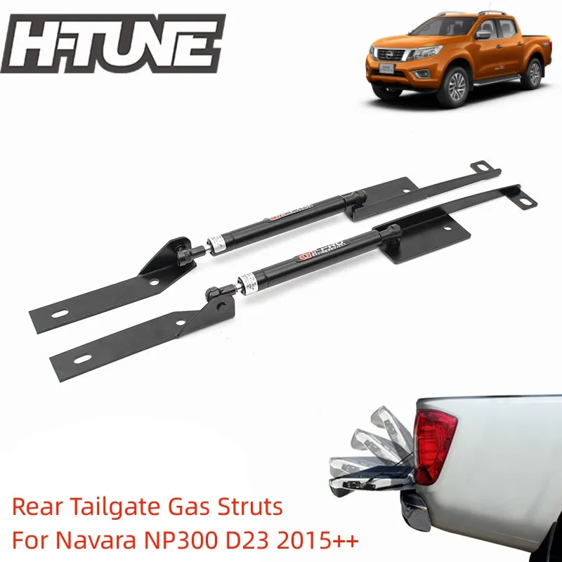 Puntal de Gas para puerta trasera de camioneta, accesorio para Navara NP300 D23 2015 ++, 4x4