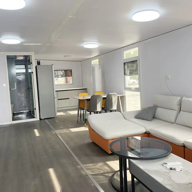 Prefab Folding Home Container Double Wing Extension Room 20 Ft 40 Ft Set Made Sandwich Panel Houses Shops Offices Villas