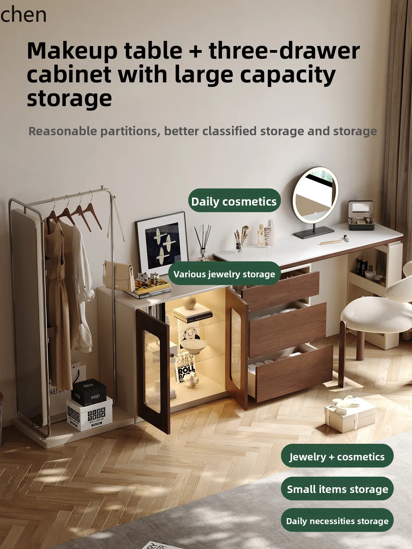 Yxy Solid Wood Dres… - image