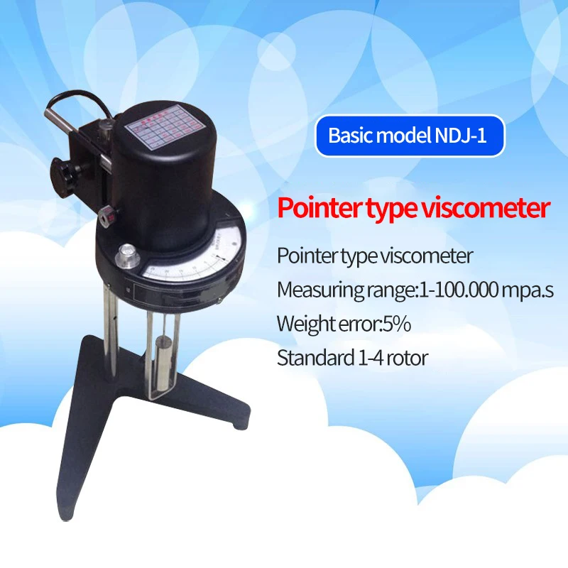 NDJ-1/4/5S/8S/9S-T Touch Screen Continuously Variable Speed Digital Display Rotating Viscometer Tester