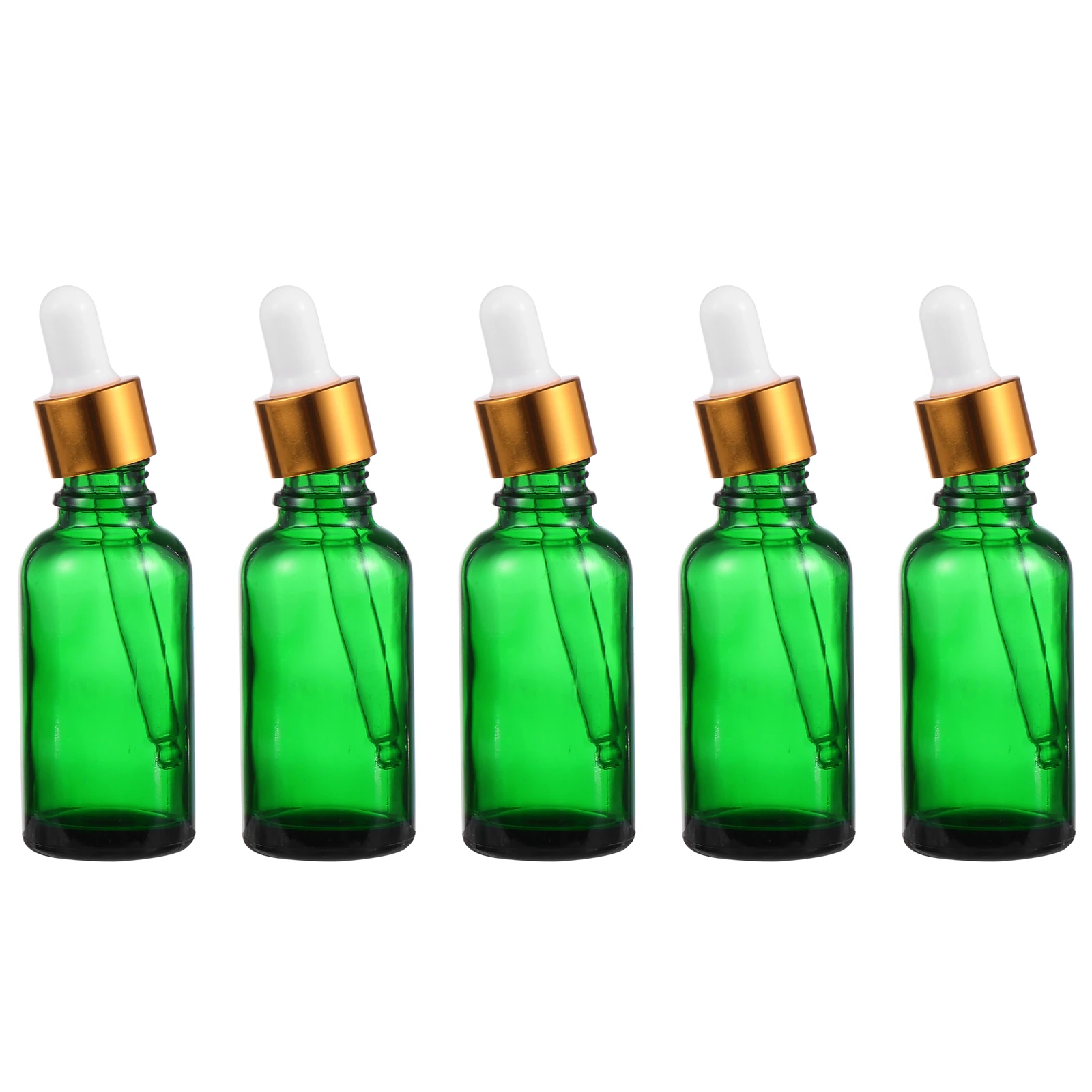 Dispensador de cuentagotas de vidrio para botellas de viaje, 5 uds., 30Ml, para aceite esencial, Perfume, maquillaje, agua, recargable, portátil a prueba de fugas