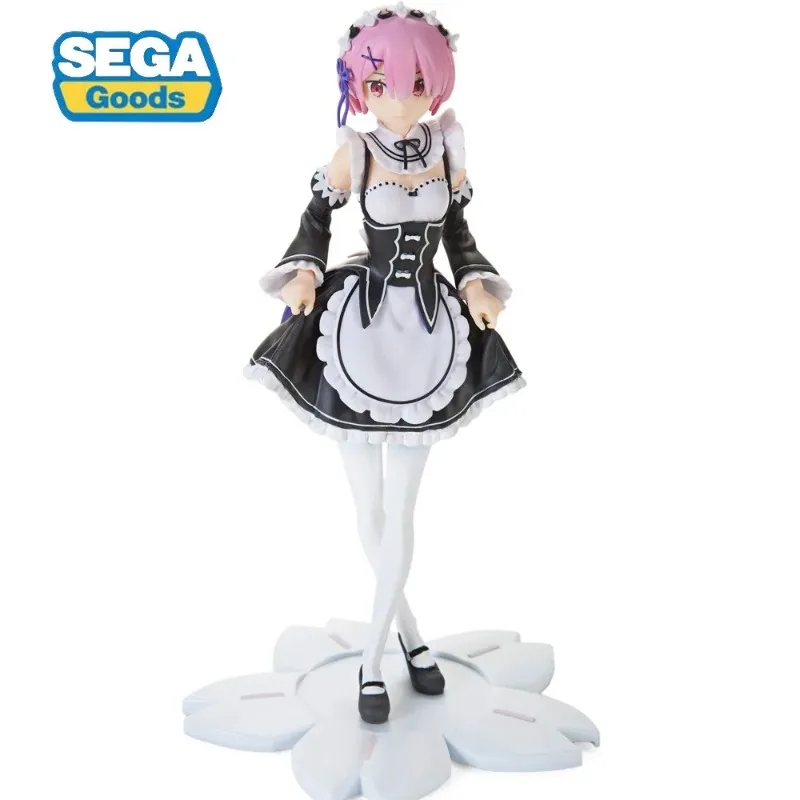 

In Stock Genuine SEGA Ram Life in A Different World From Zero Maid Style PVC Anime Action Figures Colletion Model Toys Gift