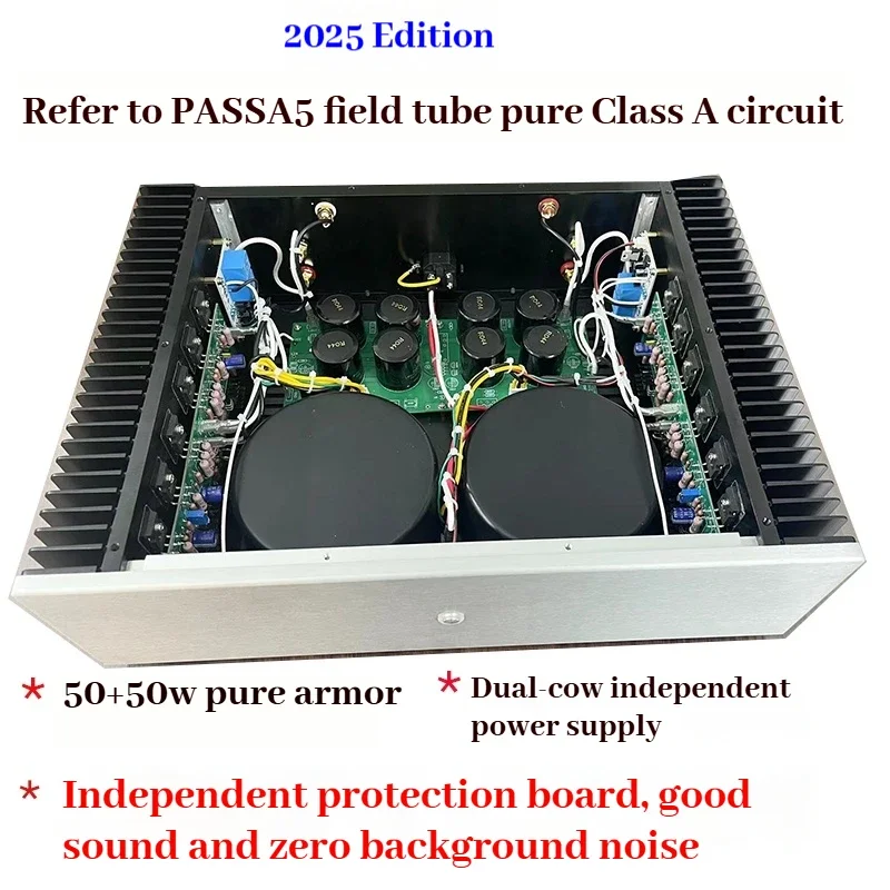 CHUBAN Reference  PASS A5 field tube pure Class A line 50W high power home power amplifier view 3