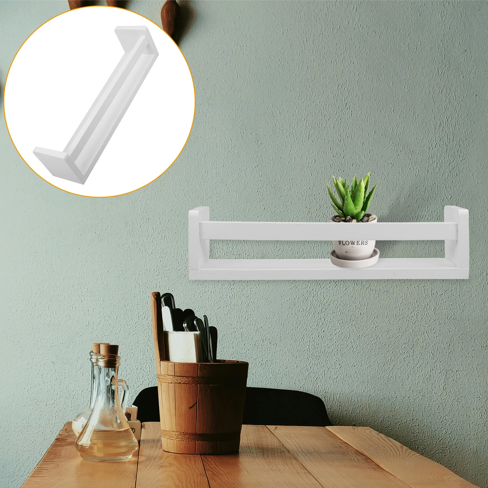 

Wall Mount Spice Rack Organizer 3-Tier Storage Shelf For Kitchen Bathroom Balcony Spice Holder Seasoning Bottle Organizer