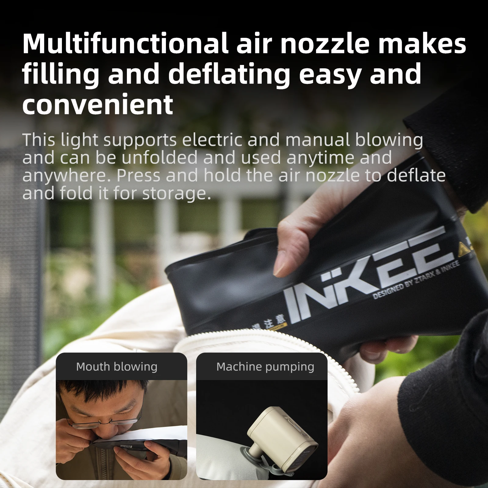 NIKEE GC12 แบบพกพาหลอดไฟ LED BI-สีแก๊ส-Filled Handheld LED Light Wand CRI 95 + 2700K-6500K การถ่ายภาพสตูดิโอ