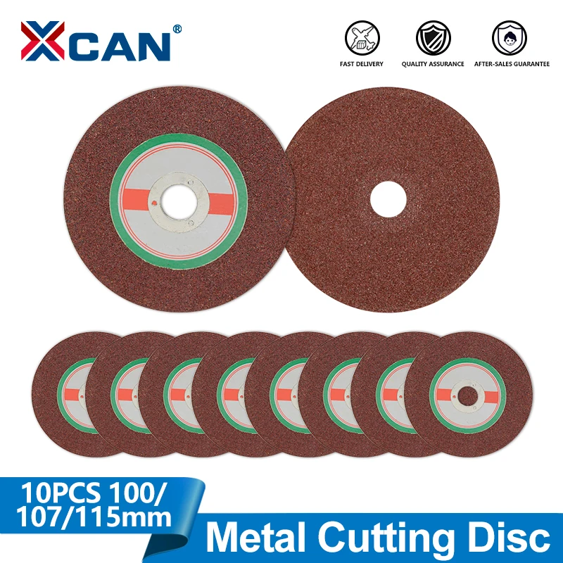 

XCAN 10PCS Metal Cutting Disc 100/107/115mm Resin Circular Cut Off Wheel Disc Angle Grinder Rotation Tool for Metal Wood Cutting