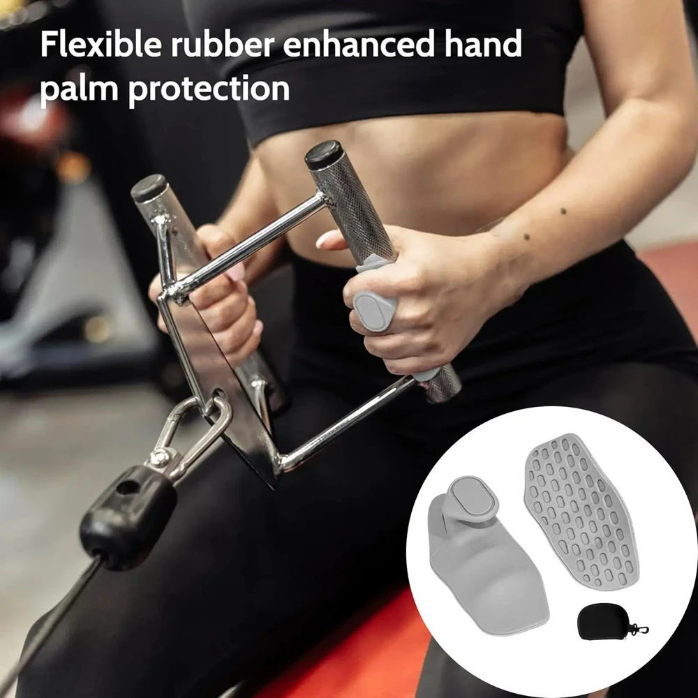 Silicone Palm Protection Fitness Anti-slip Sports Convenient Gloves Gym Horizontal Bar Pull-up Training Palm Protection