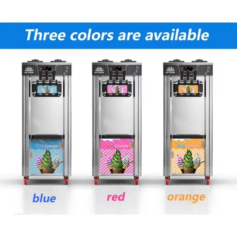 2026 Hot！ Professional Automatic Commercial Most Popular Soft Ice Cream Machine 220v Single Flavor Small Ice Cream Machines