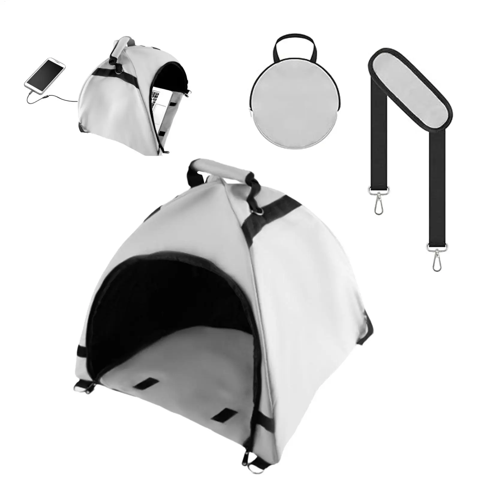 

Laptop Sun Shade Anti-Glare Foldable Privacy Hood Laptop Tent Sun Shade For Adults Travel Beach Patio Camping Outdoor Office