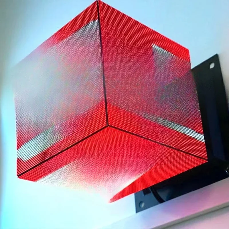 Wall Mounted Shop Sign Indoor Outdoor P3.91 Rubik's Cube Screen Wifi 4G LED
