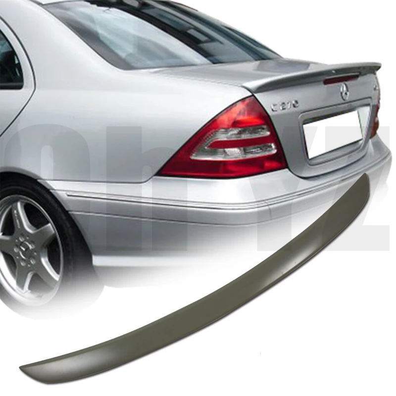 Real Carbon Fiber/FRP Rear Wing Lip Spoiler For Mercedes-Benz C-class W203 C180 C200 C260 C320 2001 2002 2003 2004 2005 2006