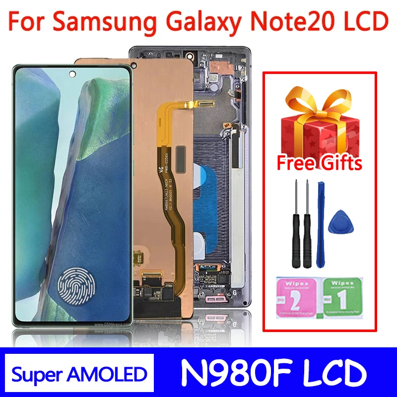 67“super-amoled-note-20-display-fingerprint-for-samsung-note20-5g-n980f-n981b-lcd-touch-screen-digitizer-repair-parts