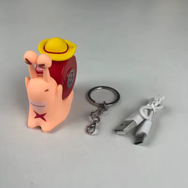 Anime One Piece Den Den Mushi Model Toys Cartoon Luffy Sabo Ace Snail Shaped Phone Can Sound Recording Toys for Children Gifts - Image 9