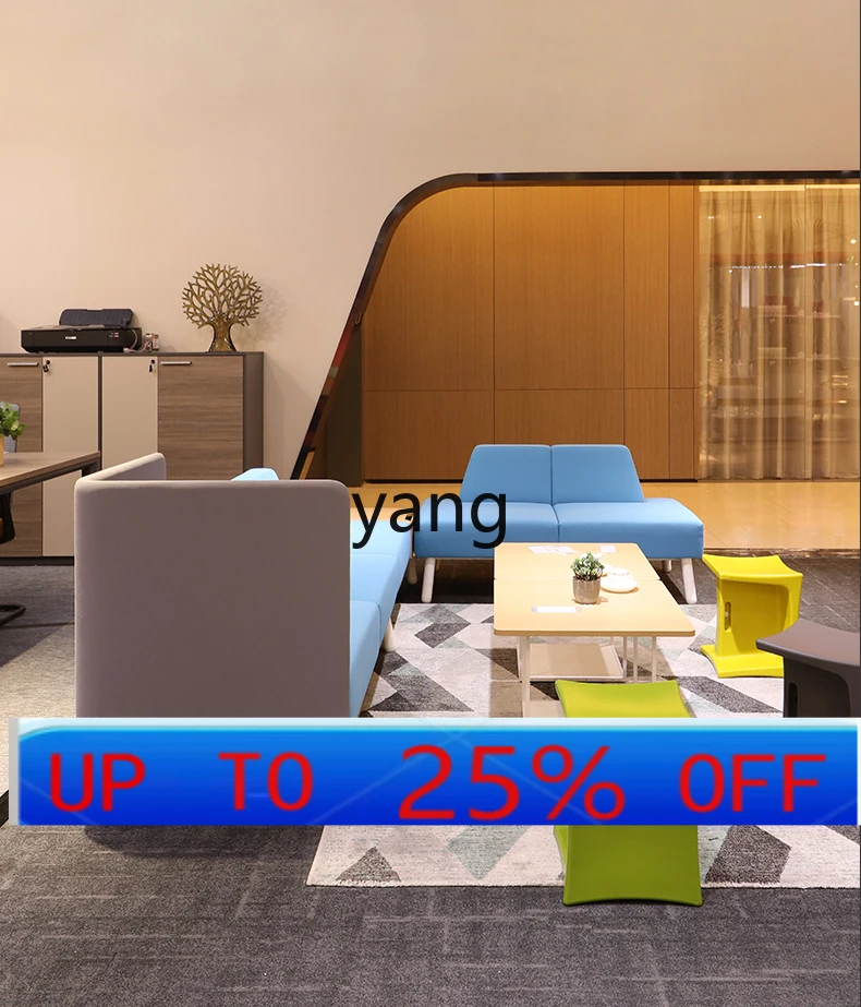 

lmm creative modern leisure fabric sofa coffee table combination office reception waiting area