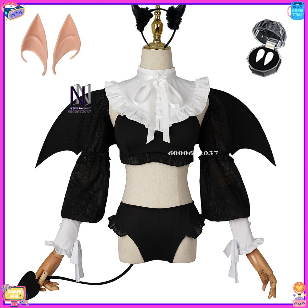 

Hot My Dress-Up Darling Cosplay Costume Anime Liz The Succubus Wings Ears False Teeth Role Playing Clothes Women Adult Comic Con