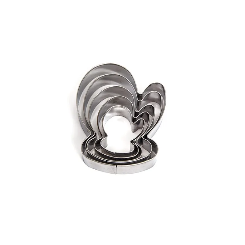 Christmas Cookie Cutter Tools Stainless Steel Gingerbread Men Shaped Holiday Biscuit Mold Kitchen Cake Decorating Tool GRSA889