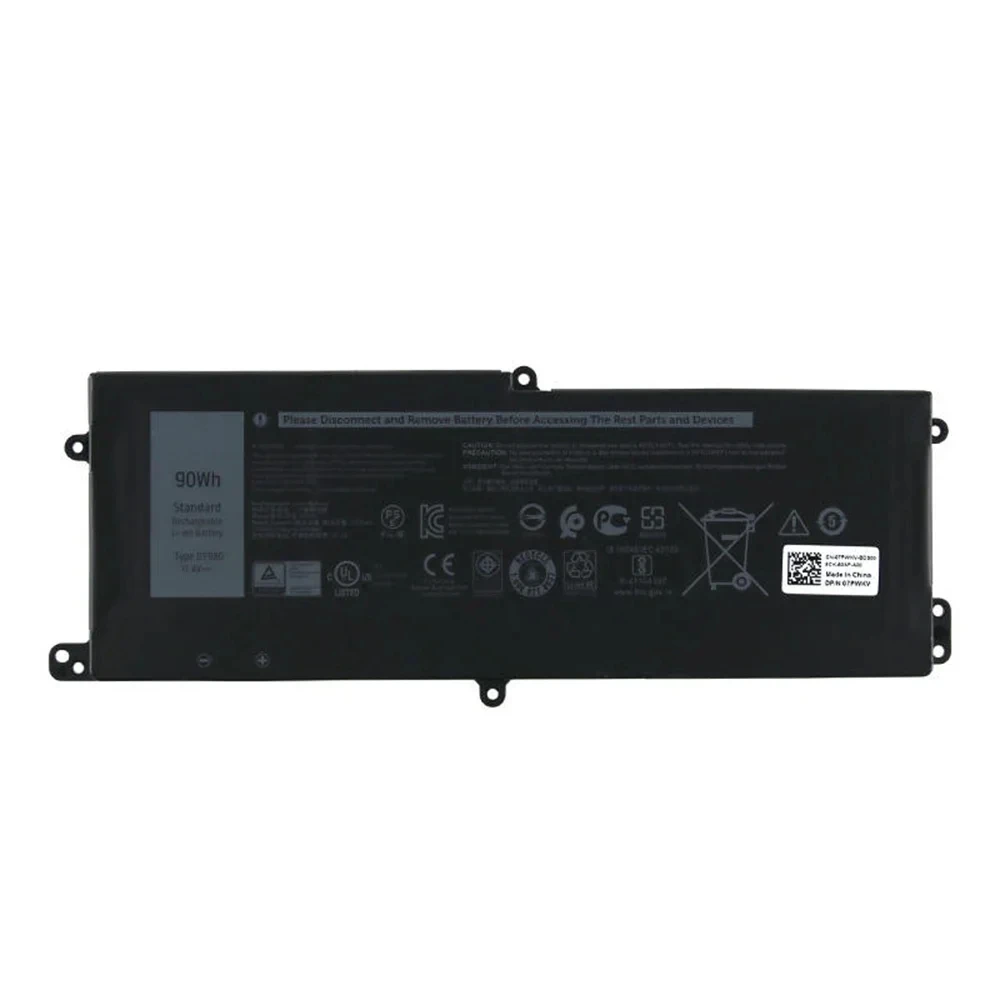 DT9XG Laptop Battery for Dell Alienware Area-51m ALWA51M 7PWKV P38E001 07PWXV 11.4V 90Wh