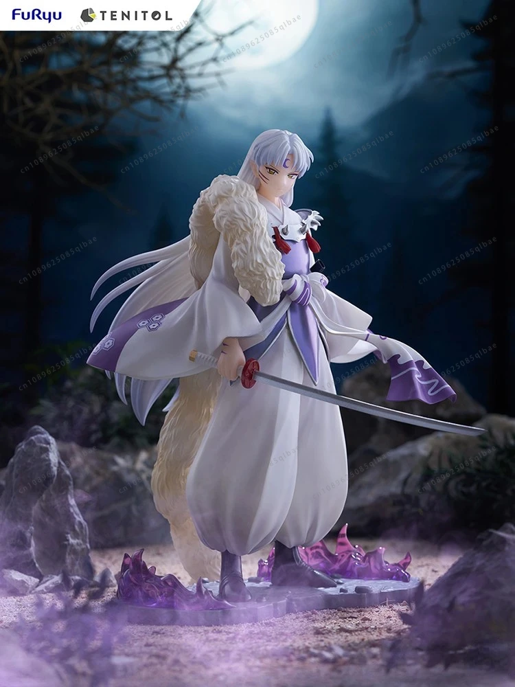 In Stock Model FuRyu TENITOL Series Inuyasha Sesshomaru Action Figure Model Gift Collection Boutique Toy