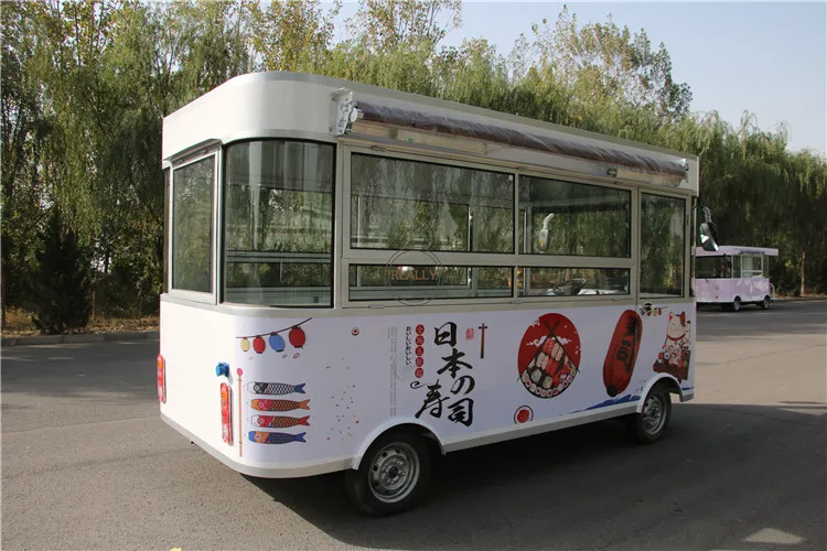 Bar Bir Van kopi es krim, anjing panas keranjang makanan listrik truk makanan seluler dapur restoran Vintage