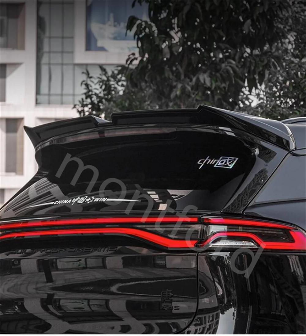 

MC ABS Spoiler Carbon Fiber For BYD Tang EV DMi DmpTan 2022~2023 Sports spoiler Center wing at Tail Tang 2022 Accessories