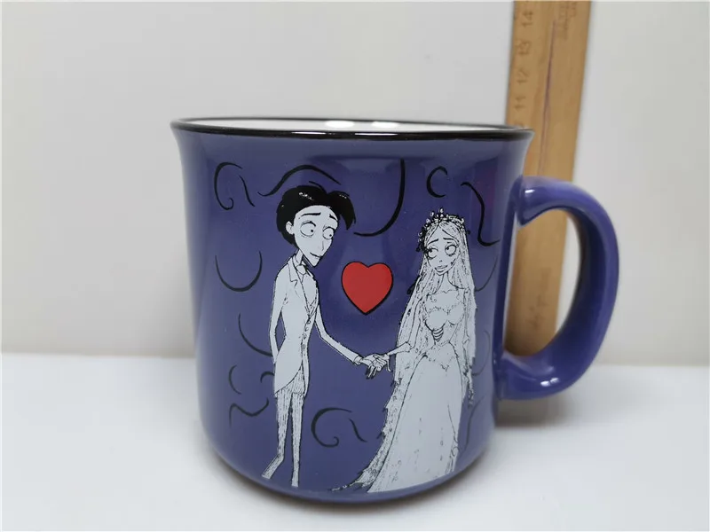 كوب سيراميك بتصميم فيلم الرسوم المتحركة 'عروس الزومبي'، شخصية فيكتور الخيالية، بدون غطاء، سعة 50-600 مل #5