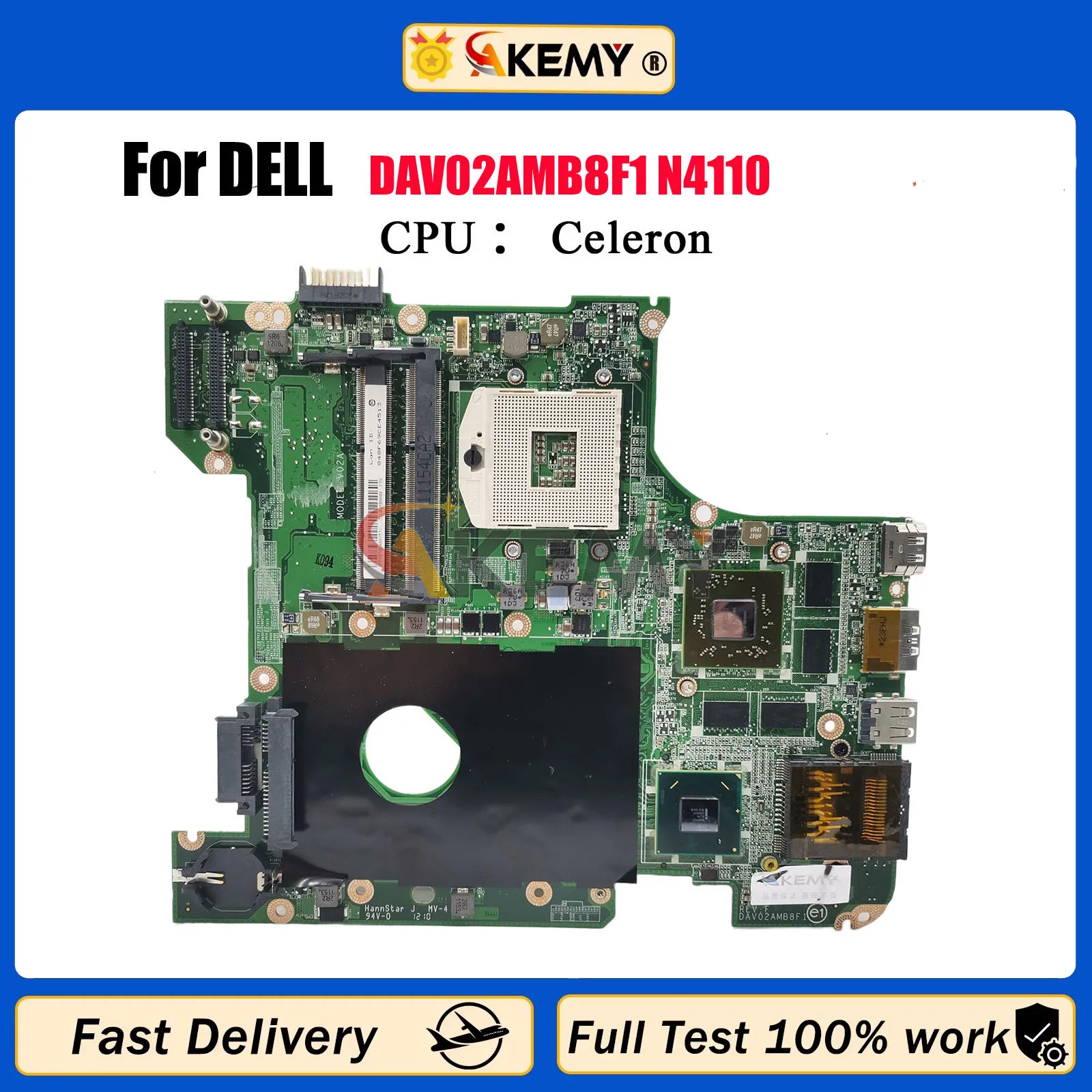 

For Dell Inspiron N4110 Vostro 3450 V3450 Laptop Motherboard With GPU 1G DAV02AMB8F1 CN-0GG0VM 0GG0VM GG0VM Fully Tested