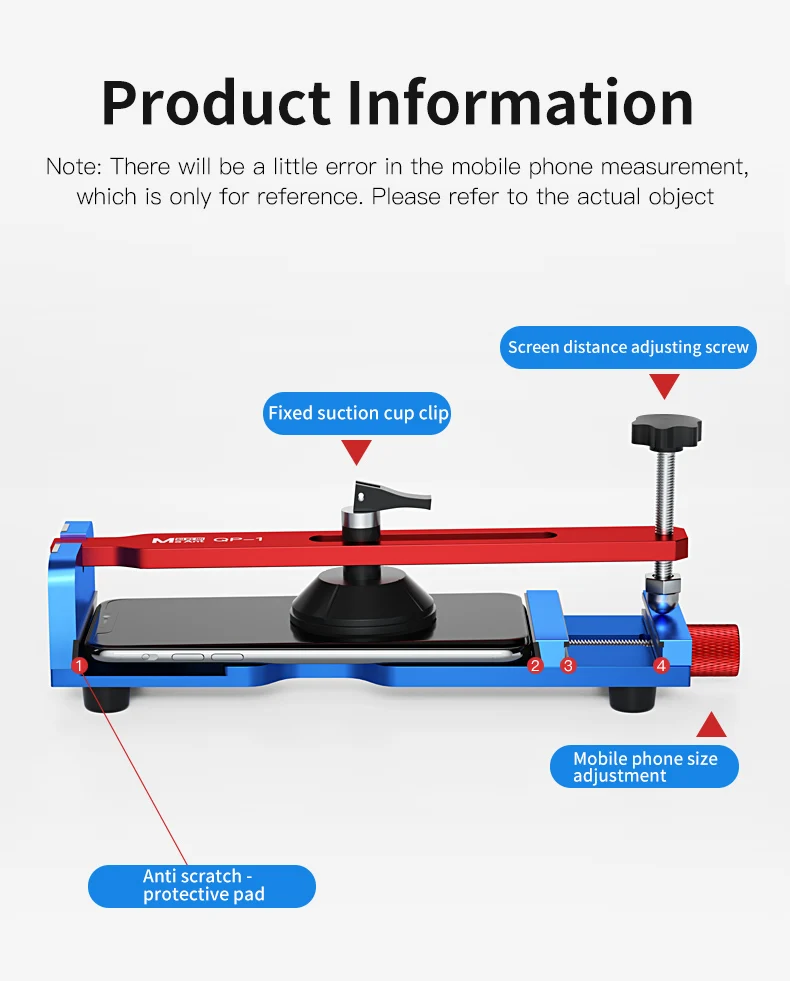 MAANT QP-1 Heating free LCD screen remover maximum clamping distance is suitable for iPhone, Android, iPad series repair tools