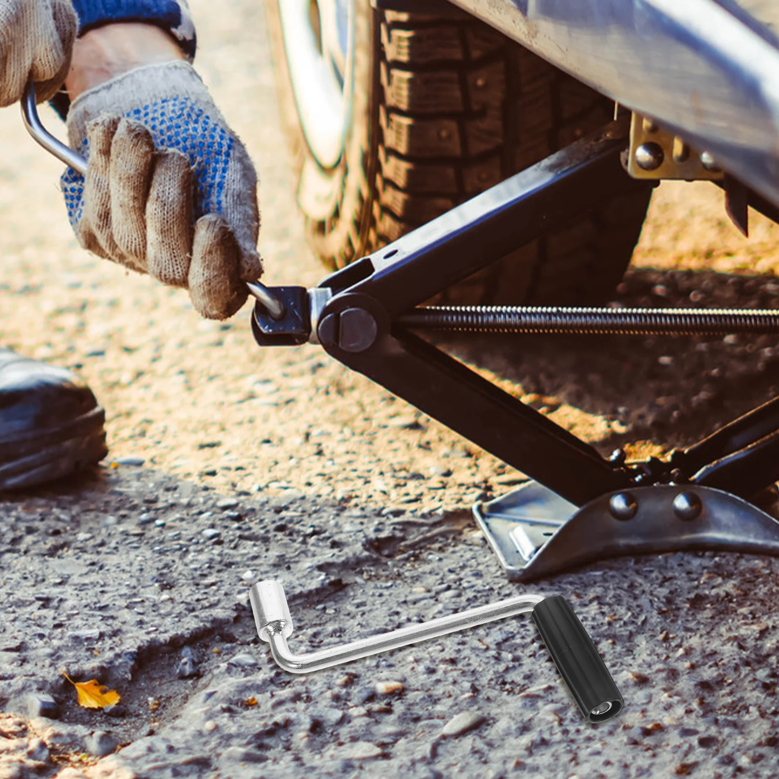 

Hand Crank Handle Rocker Stabilizer Tool Camper Trailer Accessories Durable Material Easy Installation Versatile Use