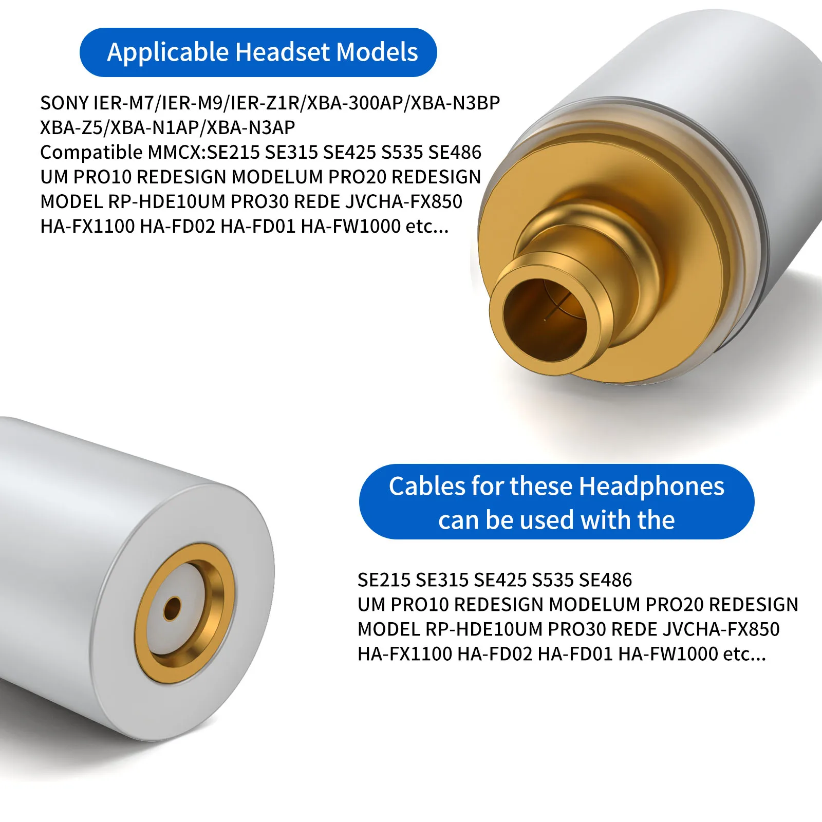 -محول سماعة أذن من أنثى إلى سوني ، موصل M7 لسوني للرجال