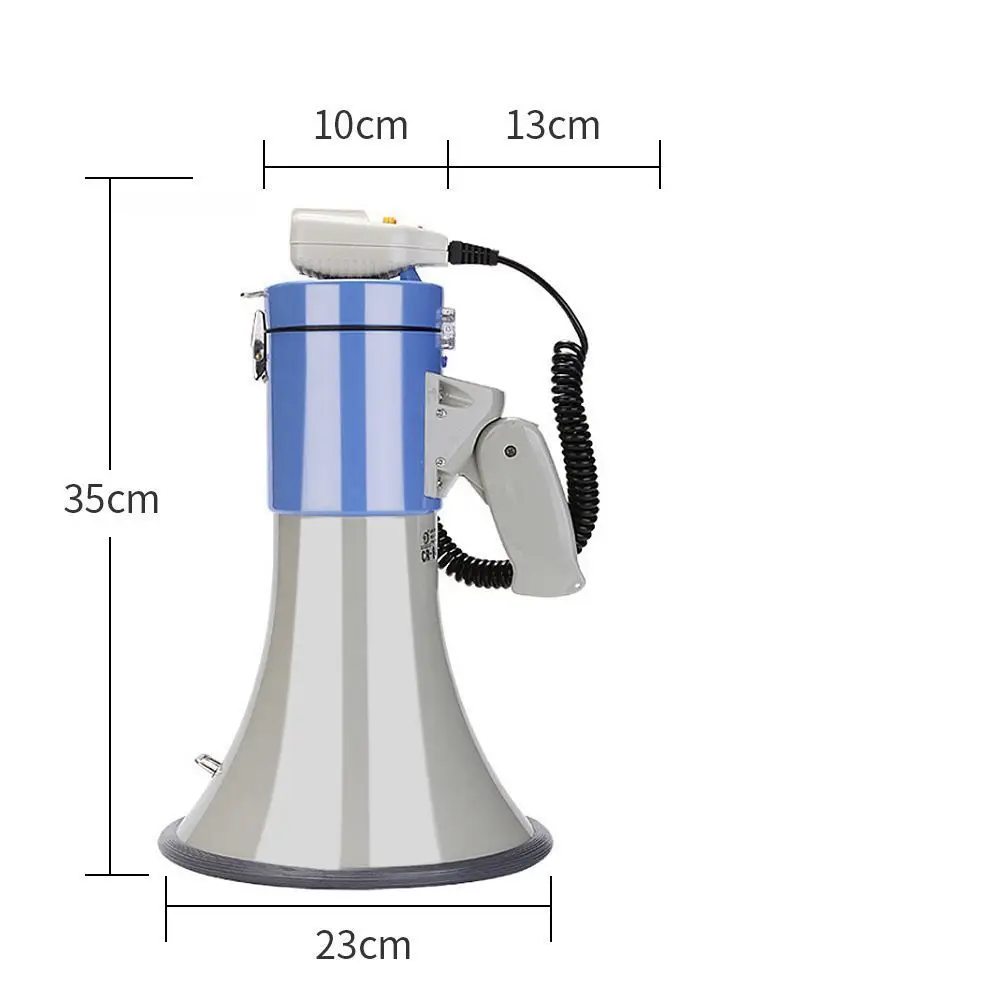 50 واط يده ميكروفون عالية الطاقة مكبر الصوت متعدد الوظائف 50 واط مكبر الصوت المتكلم قابلة للشحن تسجيل المهنية في الهواء الطلق