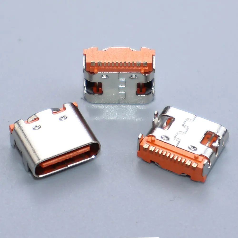 JCD 10-50PCS 16Pin Type-C Vrouwelijke Socket SMT SMD DIP Lader Connector USB 3.1 Plaatsing SMD DIP Voor PCB Hoge Stroom Opladen