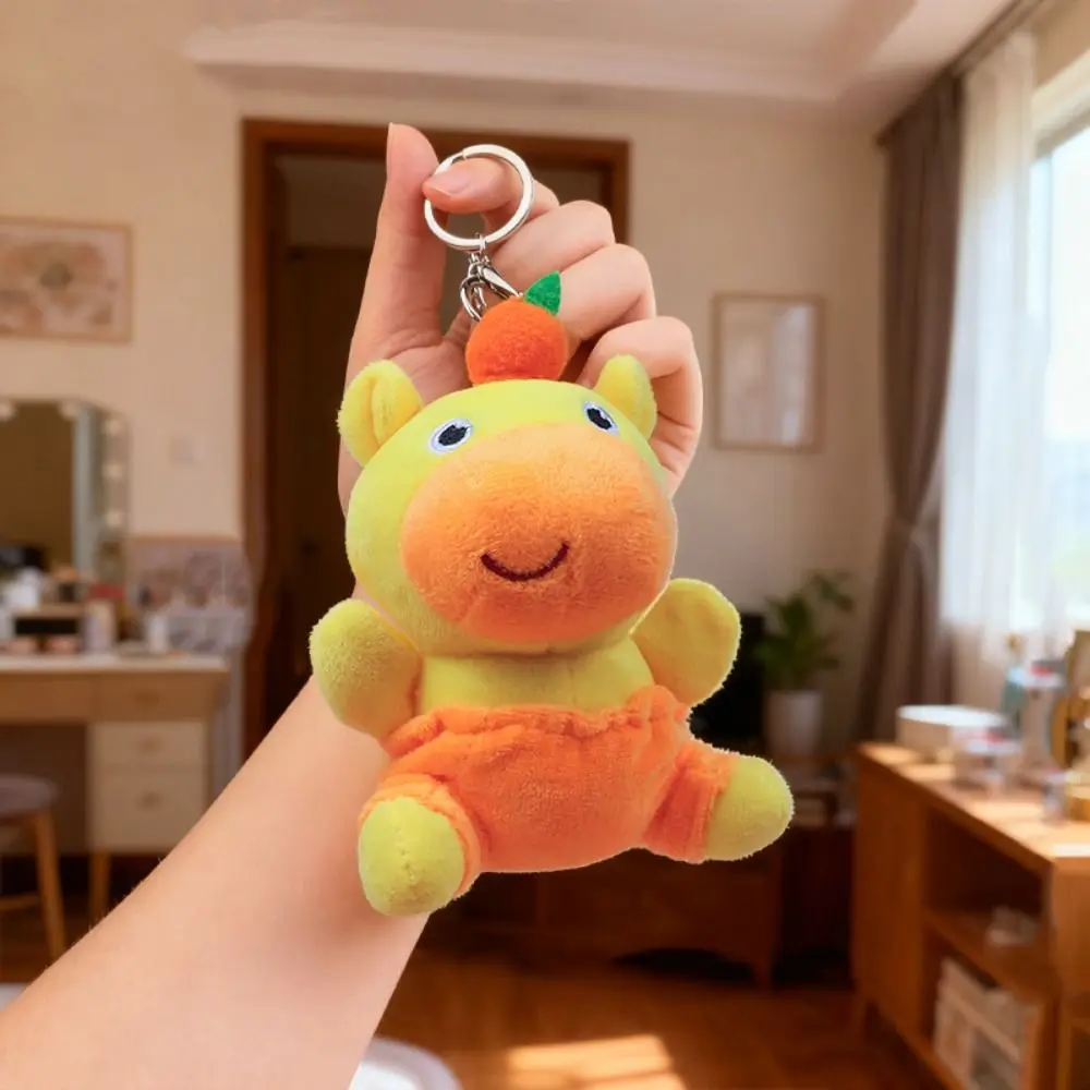 かわいいカピバラ ルル キーホルダー 漫画風 ふわふわ ウォータードルフィン ペンダント ラブリー 16cm ぬいぐるみキーリング 男の子 女の子向け